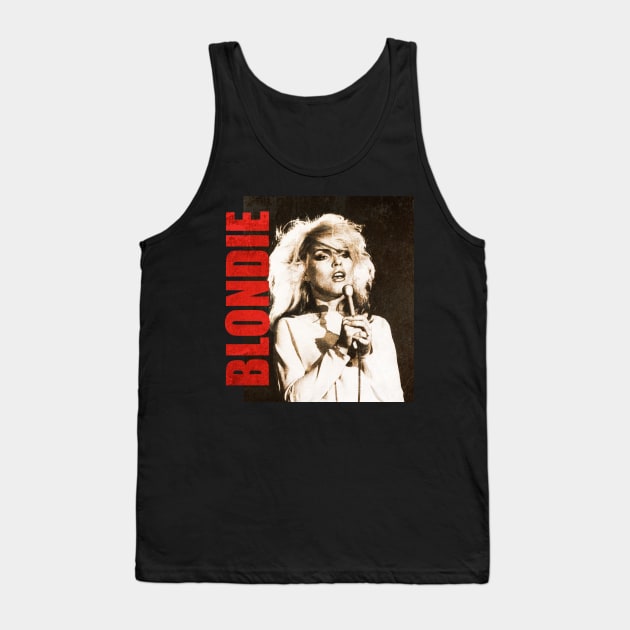 TEXTURE ART- Blondie - Retro Aesthetic Fan Art 1 Tank Top by ZiziVintage